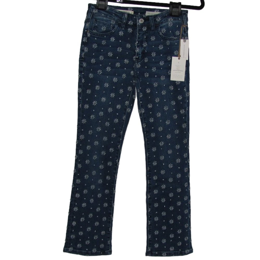 NWT Womens Anthropologie Pilcro & the Letterpress High Rise Bootcut Crop Jeans